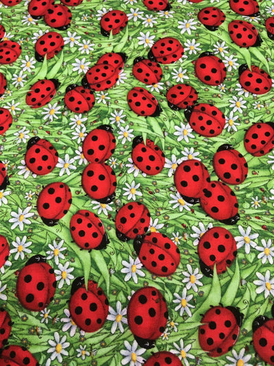 Ladybird - Timeless Treasures - 100% Cotton Fabric
