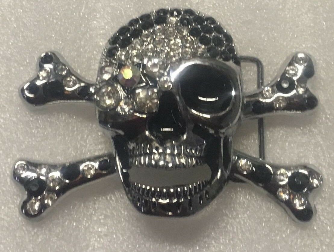 Pirate Skull & Crossbones Belt Buckle