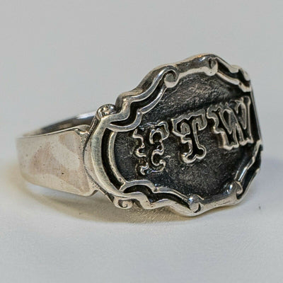 FTW F*** THE WORLD 925 silver Outlaw Biker Rock Ring Metal