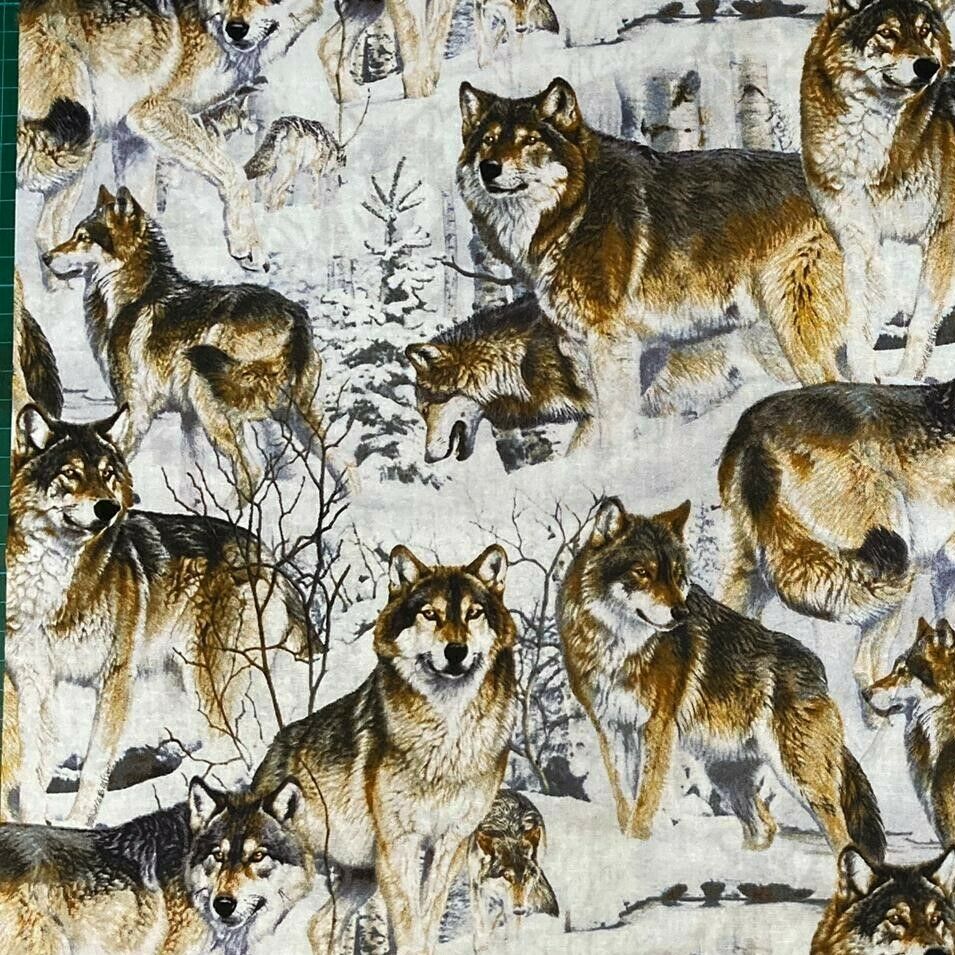 Wolves Forest - David Textiles - 100% Cotton Fabric