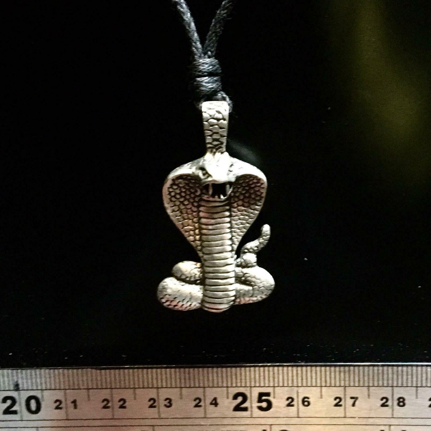 Cobra Snake Pendant - Pewter or Bronze