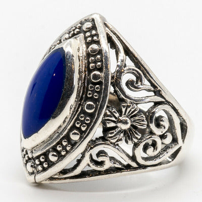 Lapis Lazuli Ring ~ 925 sterling silver