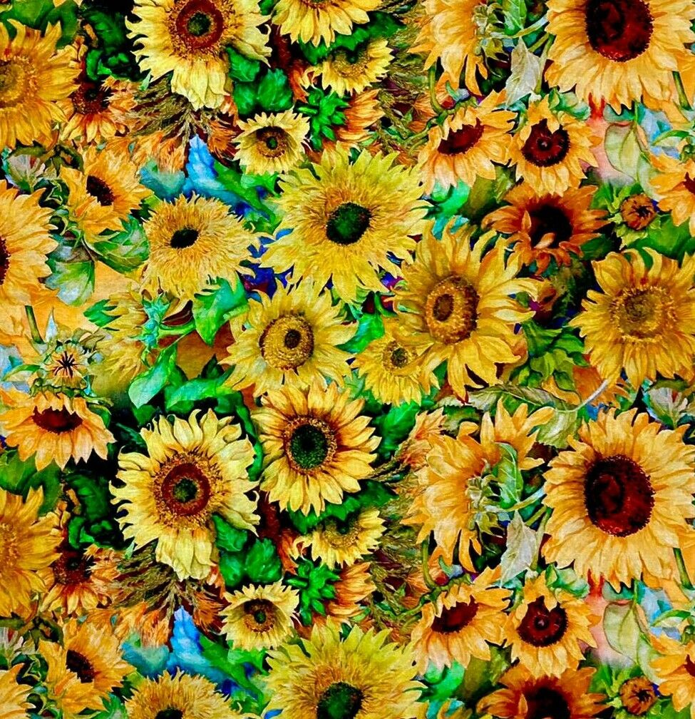 Sunflowers - David Textiles - 100% Cotton Fabric