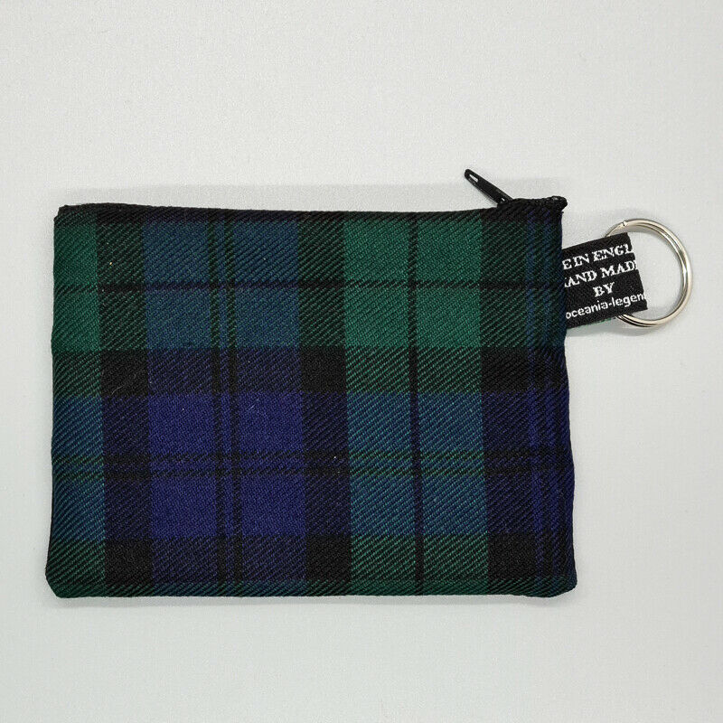 Scottish Clan Tartan Handmade Coin Purse Cash Money Wallet Cotton Xmas Gift Scot