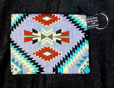 Navajo Cherokee Aztec Mayan Influenced Coin Purse Cash Money Cotton Xmas Gift