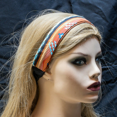 Navajo Cherokee & Aztec influenced Headband Bandana Hair Band Ladies Fashion