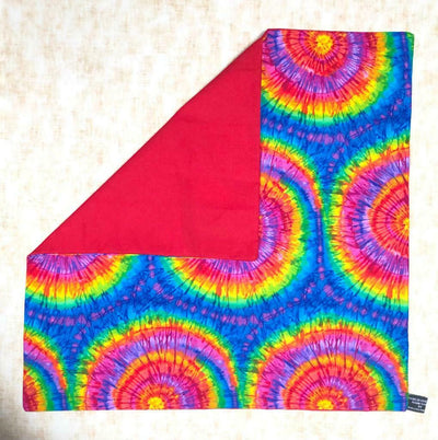 Rainbow Spiral Tie Dye Cushion Cover Decorative Case fits 18" x 18"