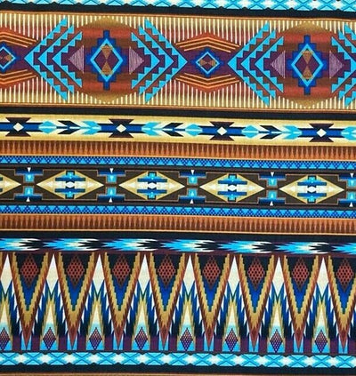 Navajo Cherokee & Aztec Influenced Bandana Timeless Cotton Headband Chemo Wear