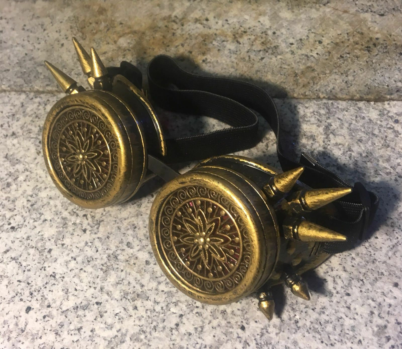 Steampunk Vintage Retro Cyber Diesel Chinese Lotus Temple Goggles Gothic