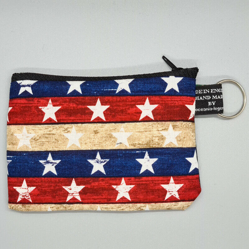 USA Themed Coin Purses Handmade 100% Cotton