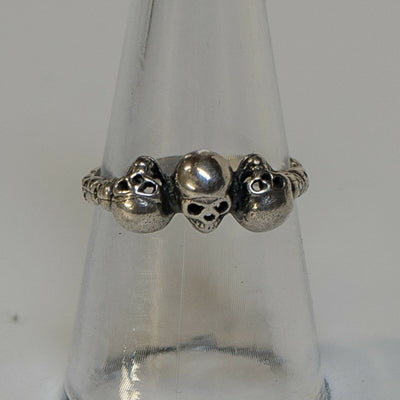 Voodoo Skull Ring .925 sterling silver