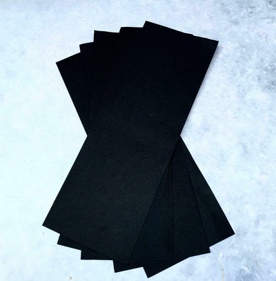 Black Heavy Thick Mulberry Paper - A5 Sheets x 10