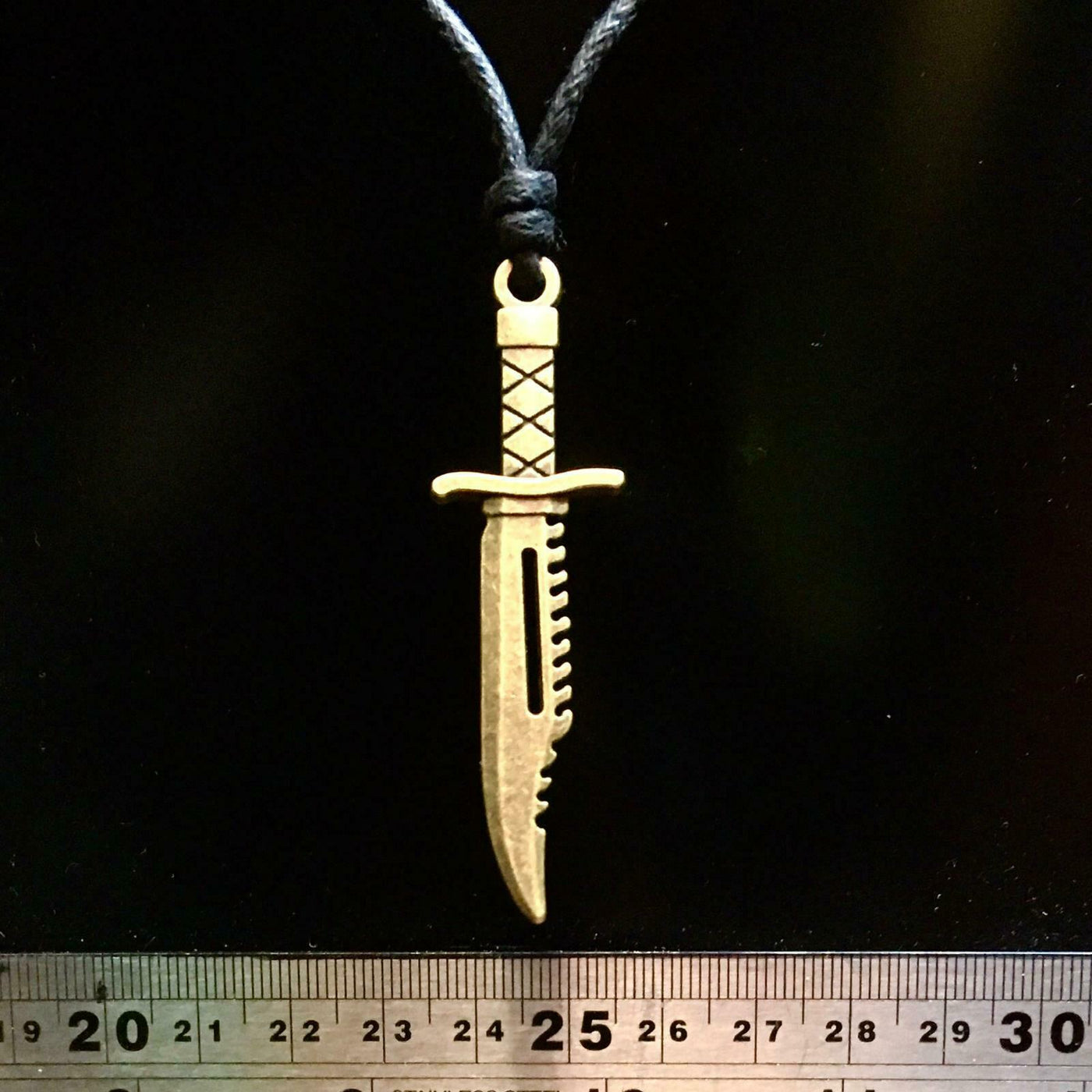 Dagger Blade Pendant - Bronzed