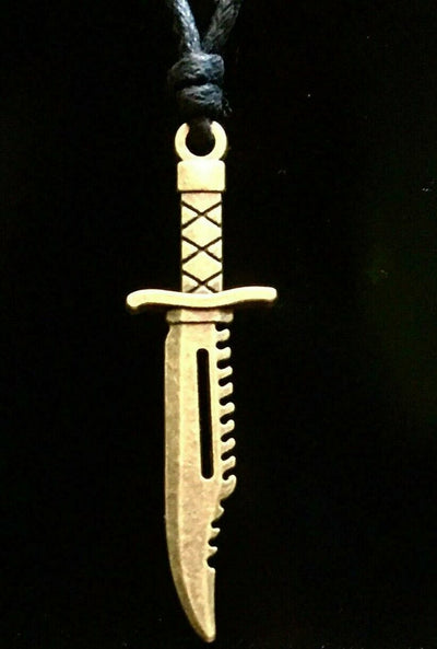 Dagger Blade Pendant - Bronzed