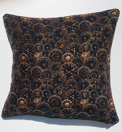 Clock Face Cushion Cover - 100% Cotton
