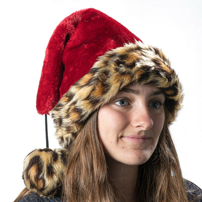 Xmas Santa Hats - Fluffy Faux Fur Designs
