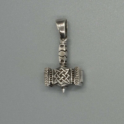 Thors Hammer Mjolnir Pendant 925 silver Viking Axe Odin Thor Norse Biker Celtic