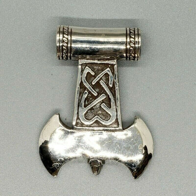 Celtic Axe Pendant  - .925 sterling silver