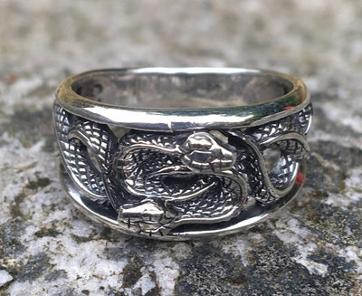 Entwined Snake Ring 925 sterling silver