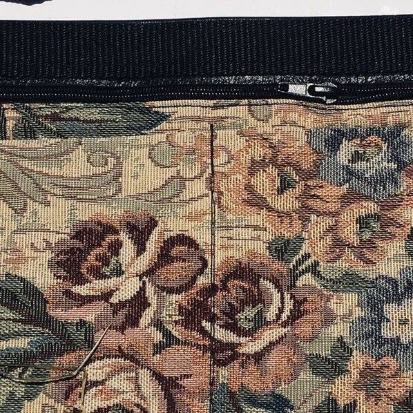 Leather Market Trader Money Belt Pouch Bag Adjustable Waist Apron Floral Fabric