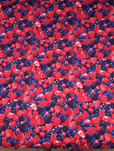 Fruit Strawberry Blackberry - Timeless Treasures - 100% Cotton Fabric