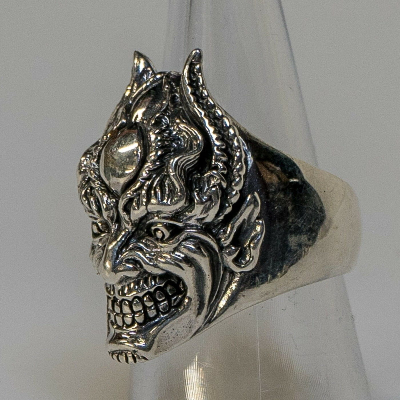 Devil Skull Ring .925 sterling silver