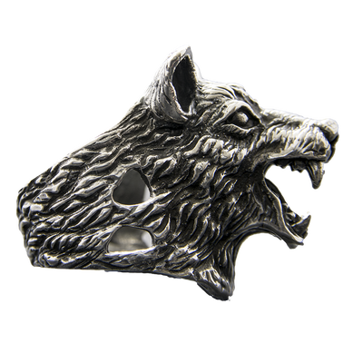 Wolf Ring dire stark game thrones 925 silver Heavy Metal Biker Gothic feeanddave