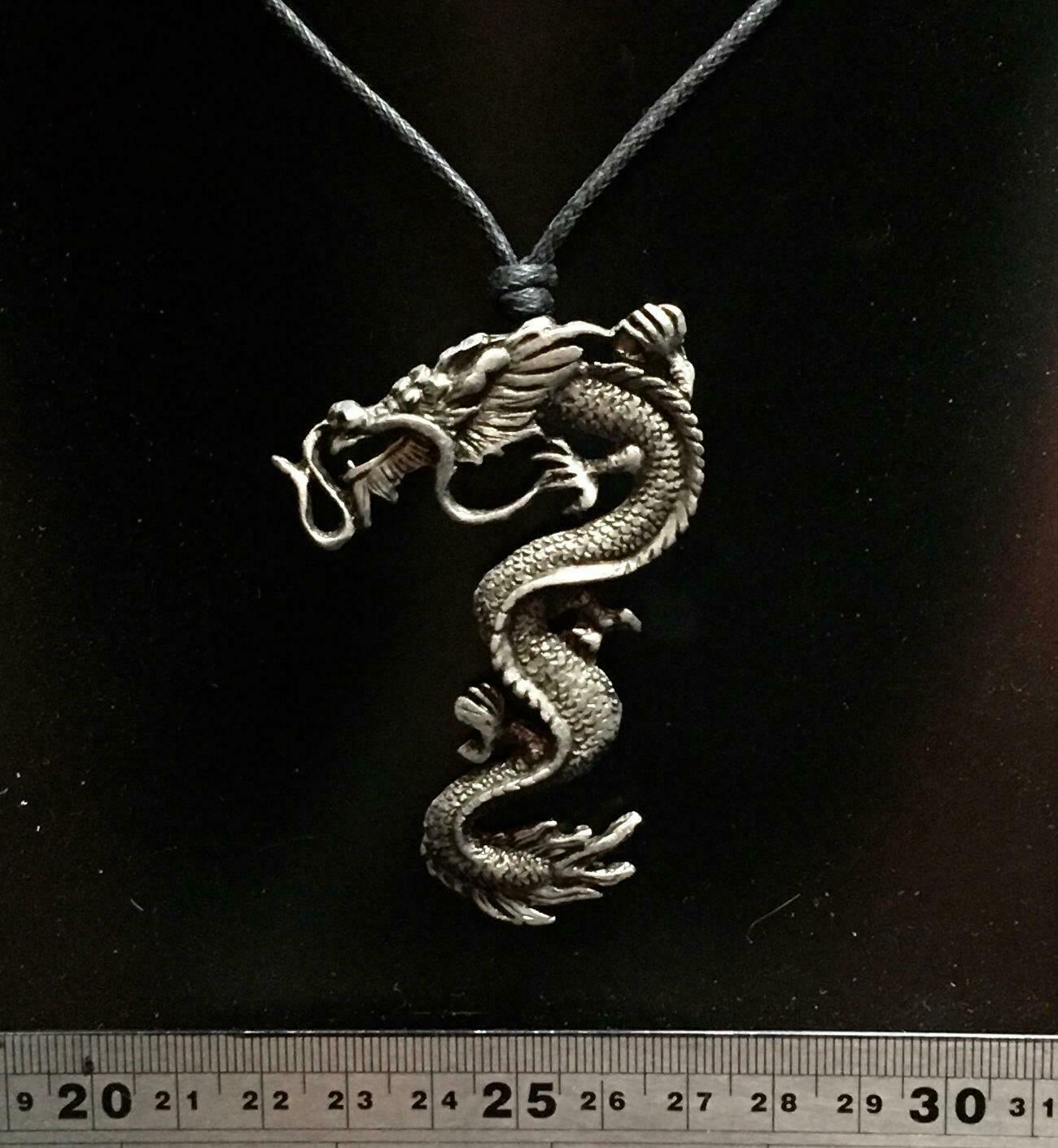 Chinese Dragon Pendant - Pewter or Bronze