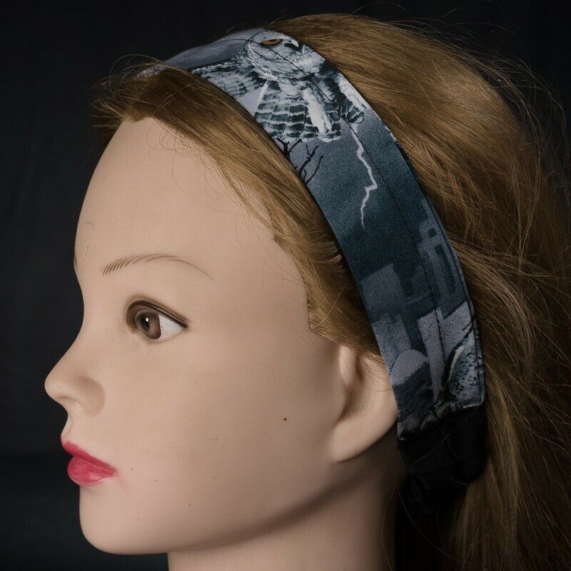 Owl Hedwig Harry Potter Elasticated Head band Bandana Chemo Wear Gothic Witch