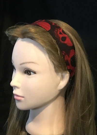 Infinity Spiral Skull Head Hairband Bandana Alexander Henry Ladies feeanddave