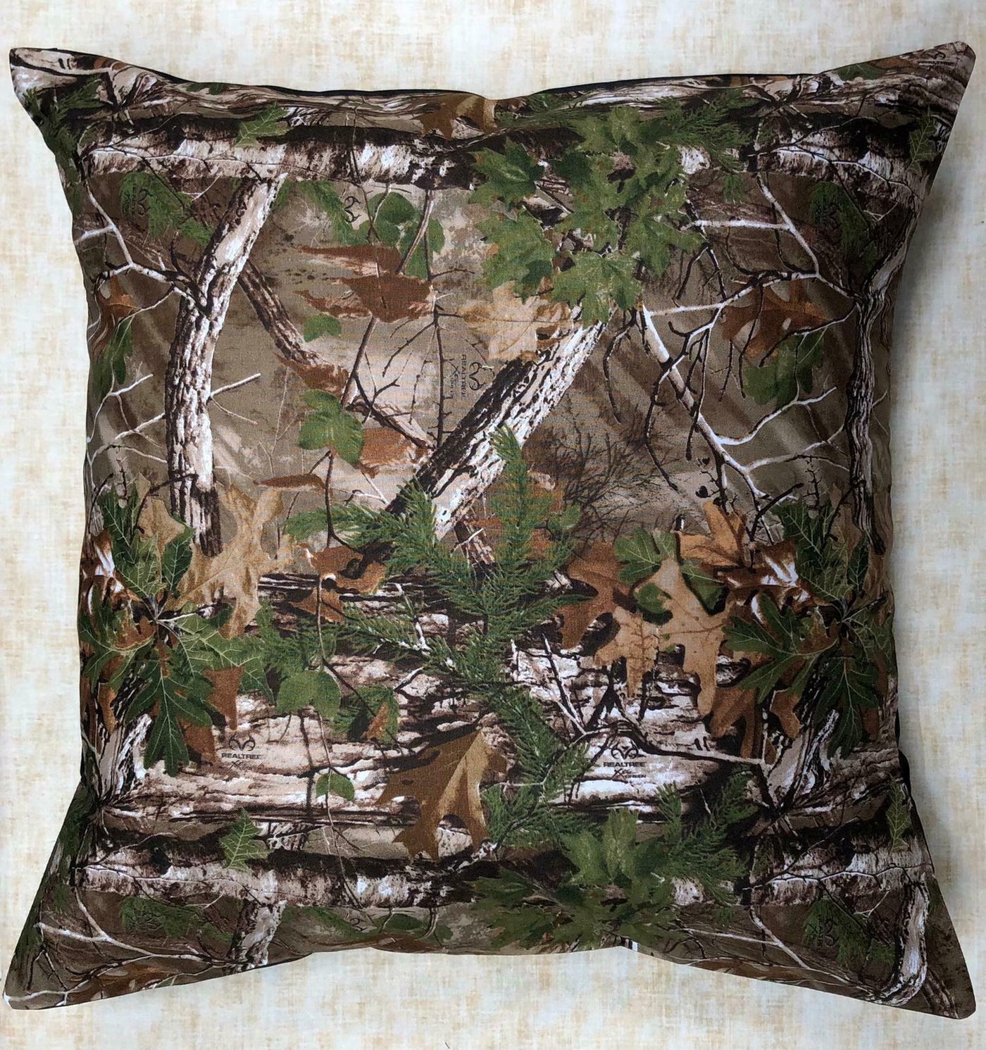 Real Tree Xtra Forest Camo Designer Cushion Cover Case fits 18" x 18" Cotton
