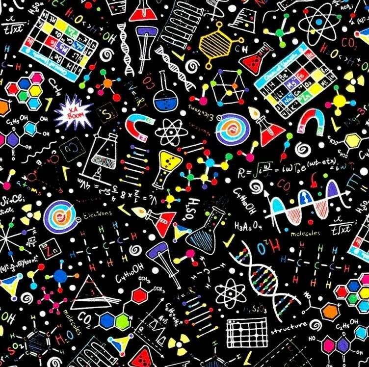 Chemistry Science Physics - Timeless Treasures - 100% Cotton Fabric