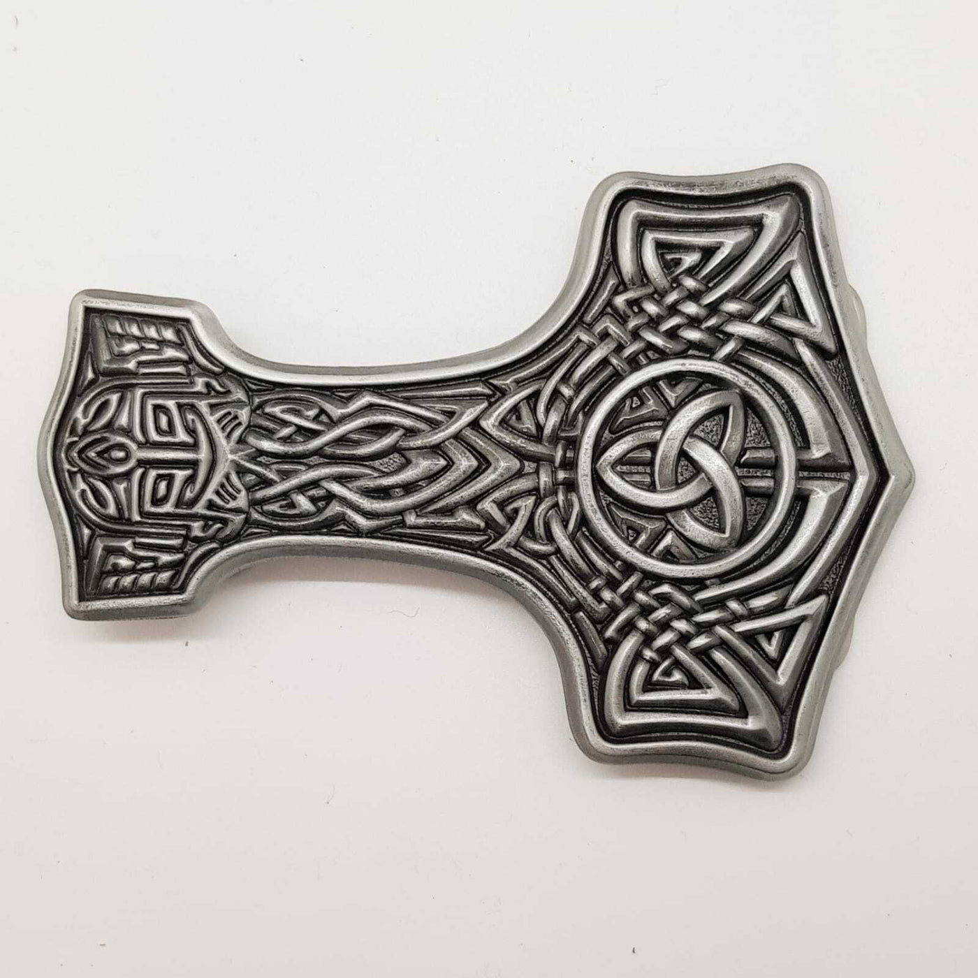 Thors Hammer Belt Buckle Mjolnir Viking Odin Celtic Knotwork Pagan feeanddave