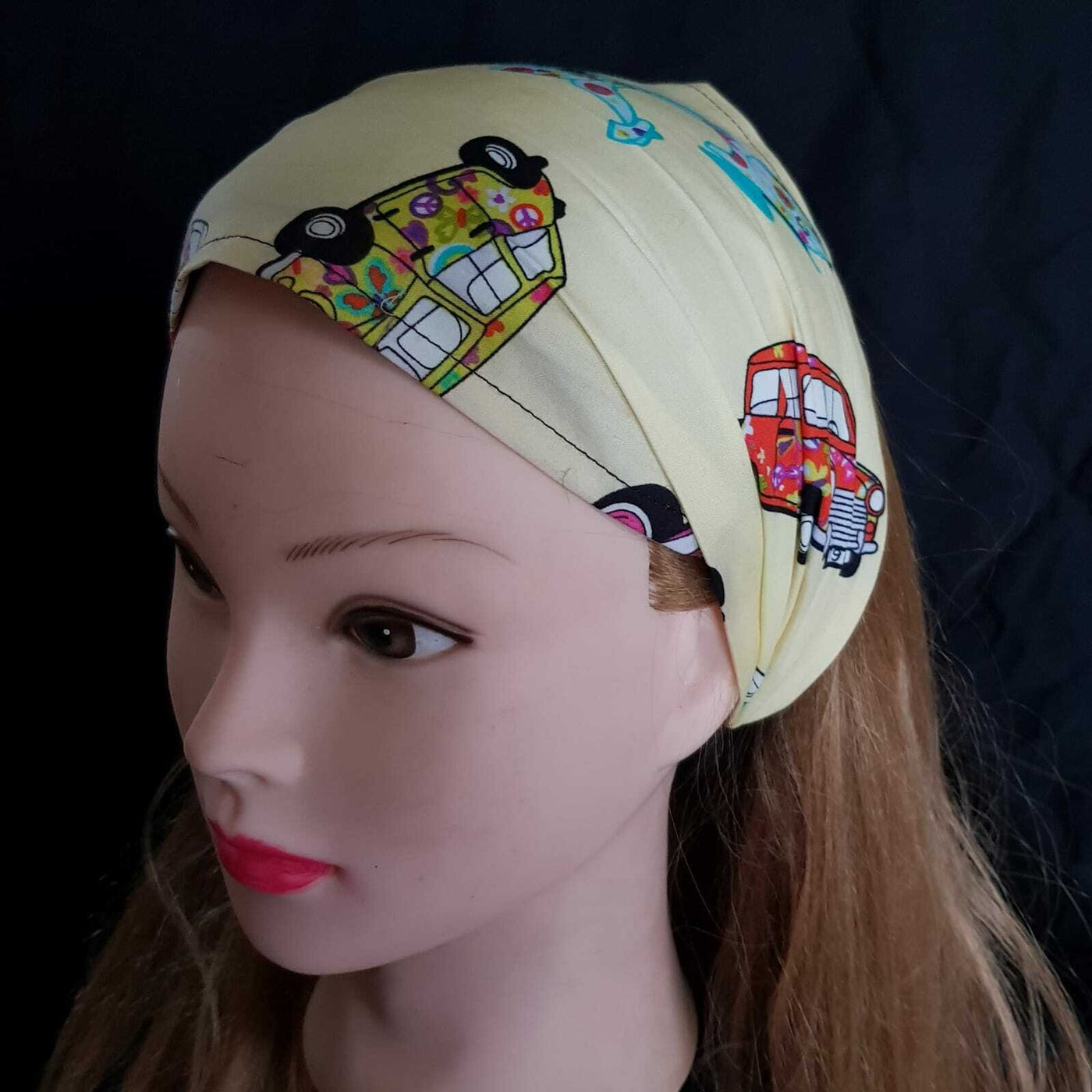 VW Campert Mini Scooter Hair Head Band Biker Ladies Fashion Bandana Chemo Wear