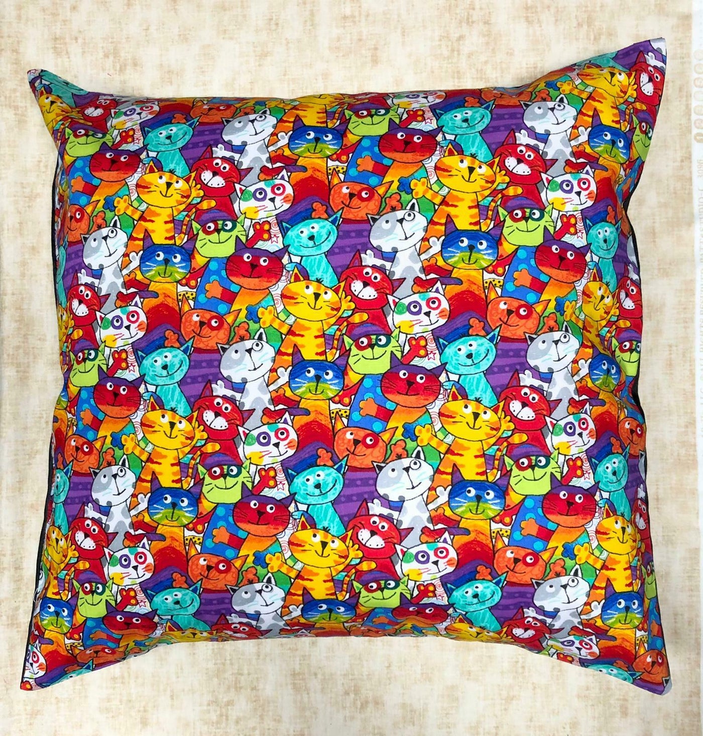 Wise Alley Cat Cushion Cover Decorative Case fits 18" x 18" Garfield Top Cat