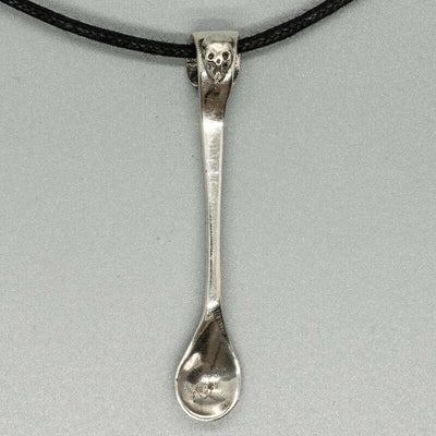 Spoon & Skull 925 sterling silver pendant