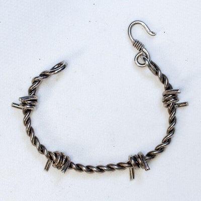 Barbed Wire Bracelet - .925 sterling silver