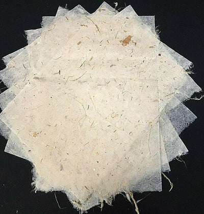 Handmade Mulberry Tissue Paper A4 A5 and large sheets gift florist coconut fibre
