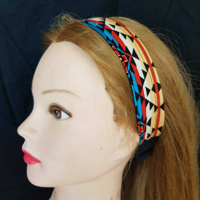 Navajo influenced dreamcatcher Handmade Elasticated Hair Head band Bandana aztec