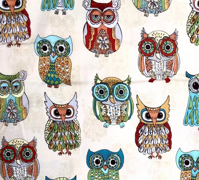Owl - Timeless Treasures -100% Cotton Fabric
