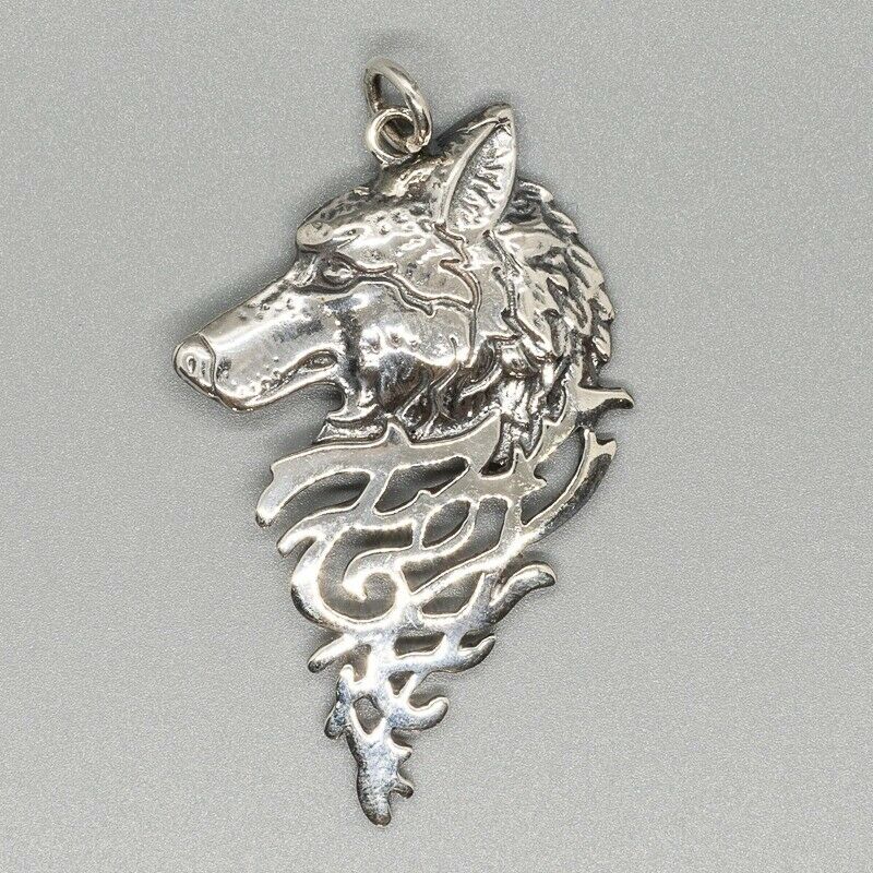 Wolf Tribal 925 silver Pendant