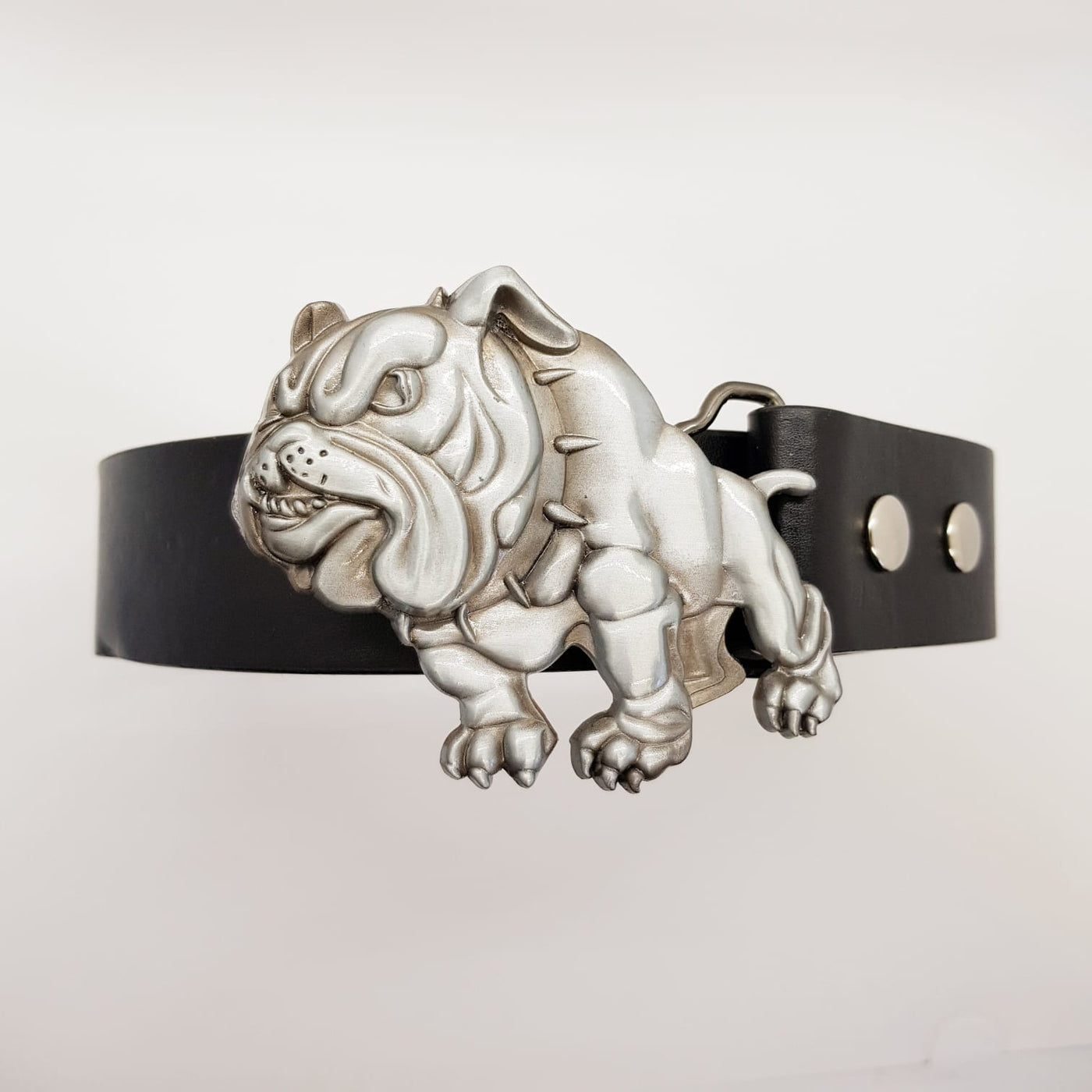 Standing British Bulldog Belt Buckle