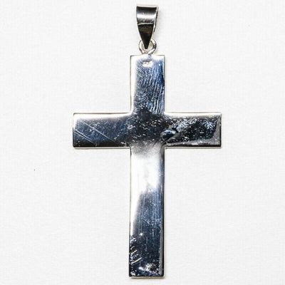 Silver Cross Pendant .925 Christian Religion Christ feeanddave.