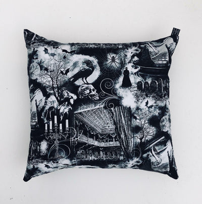 Gothic Opera Candle Spider Cushion Cover Decorative Trendy Case fits 18" x 18"