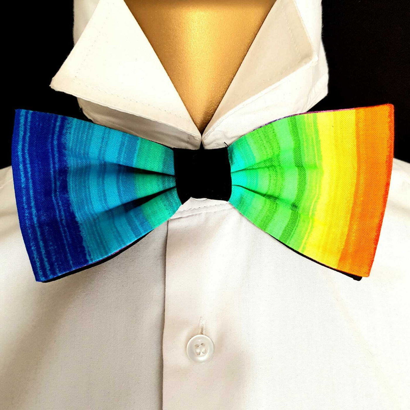 LGBT Rainbow Peace Gay Pride Bow Tie Hair Neck Tie Prom Bowtie Dickie Wedding