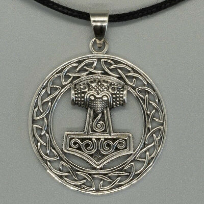 Thors Hammer Mjolnir Pendant 925 silver Viking Axe Odin Thor Norse Biker Celtic