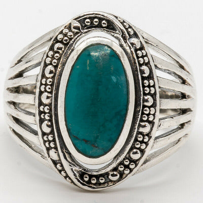 Turquoise Silver Ring 925 sterling silver
