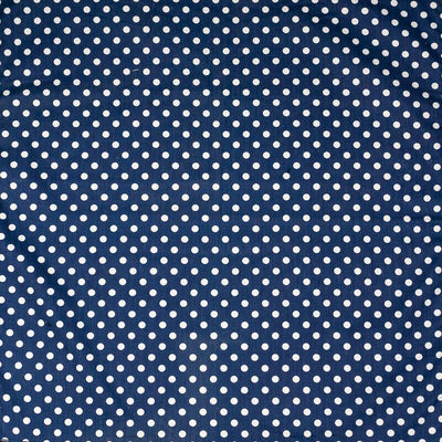 Navy Blue Retro Polka Dot Bandana Headband Head scarf Band Biker Dog 100% Cotton