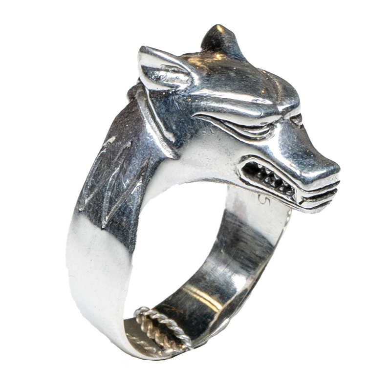 Anubis Egyptian Hound Ring - .925 sterling silver