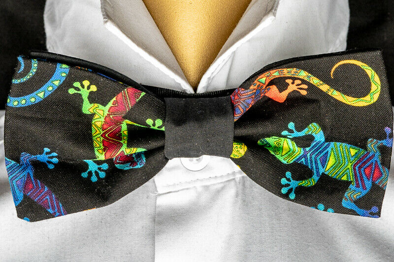 Gecko Lizard Reptile Bow Tie Hair Bow Neck Tie Prom Bowtie Dickie  Feeanddave
